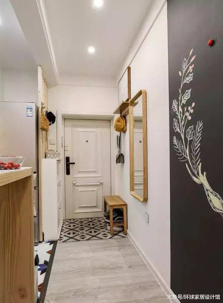 60㎡北欧风公寓, 吧台隔断过道, 餐厅厨房一体化真宽敞!