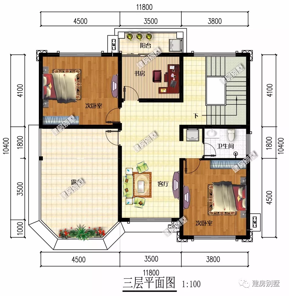 两栋面宽11米多的四层自建房，第一栋带地下室，主体50万