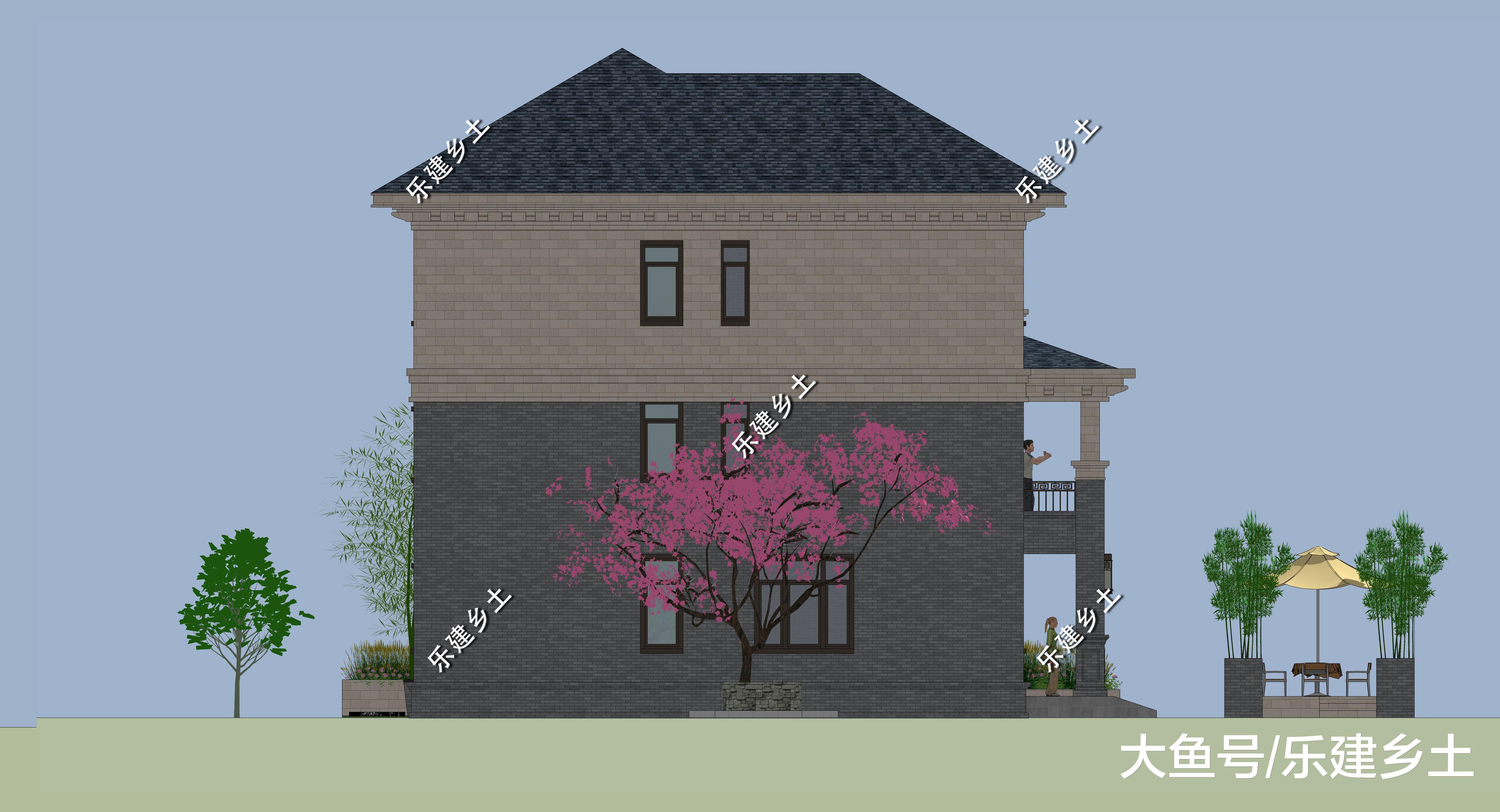 广东佛山三层别墅设计，沉稳大气，方正舒适！