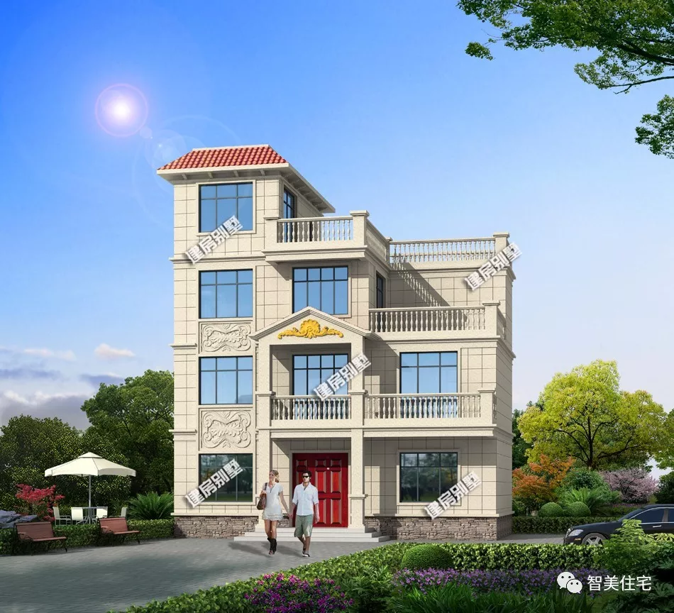 2款宽12米的自建房户型，占地面积120左右，适合农村老家