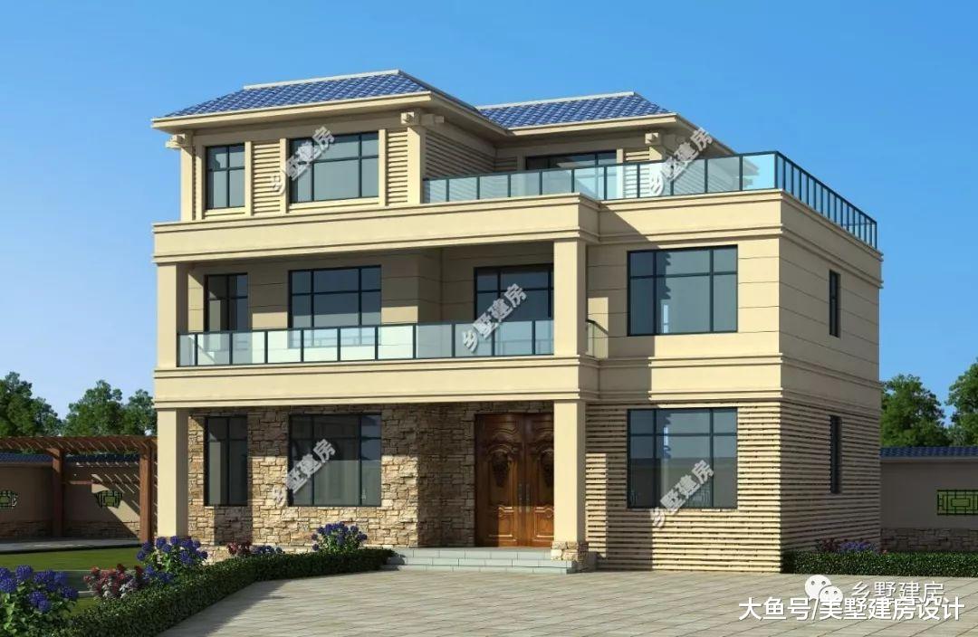 老家自建房，放弃单一的样式，现代风别墅，让你过不一样的生活！