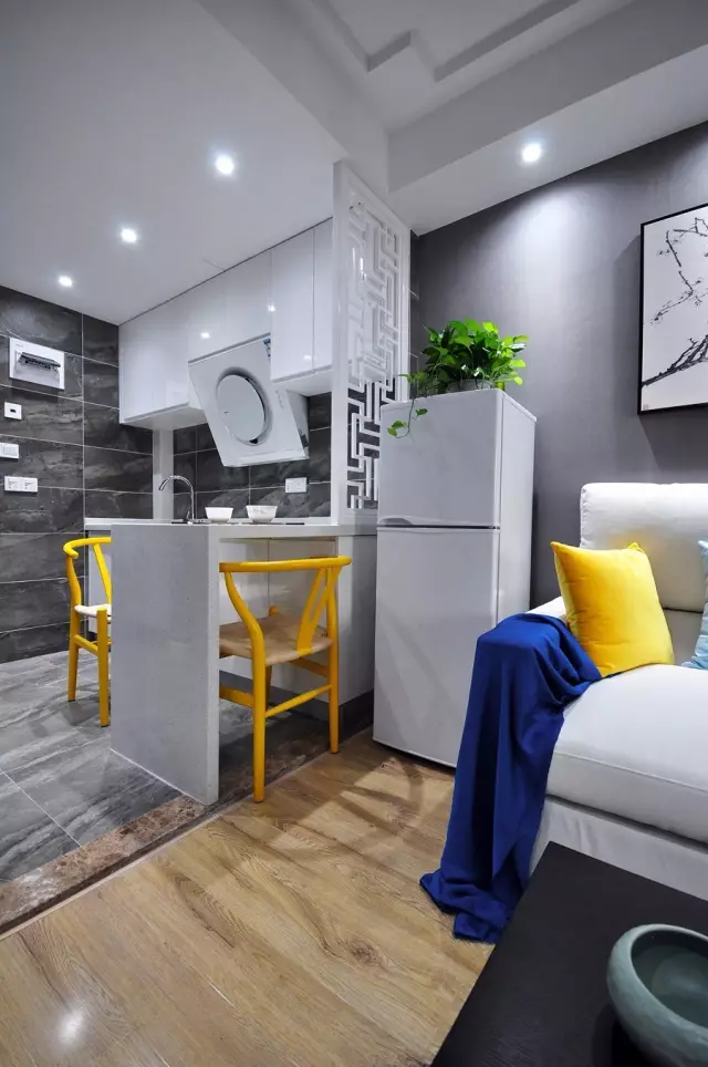 49平的新中式风小户型公寓，素雅而又有禅意