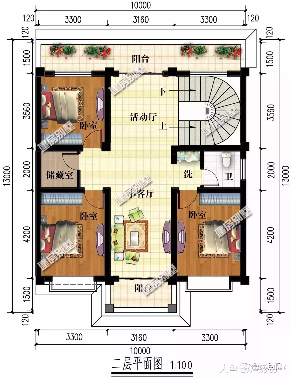 面宽10米左右的农村自建房，第一栋比城里别墅还美几倍