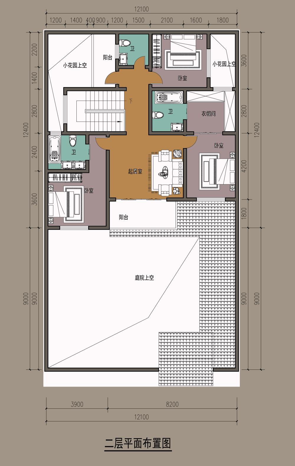 12.1X21.4簡約中式小院，白墻黛瓦，村里人都說漂亮