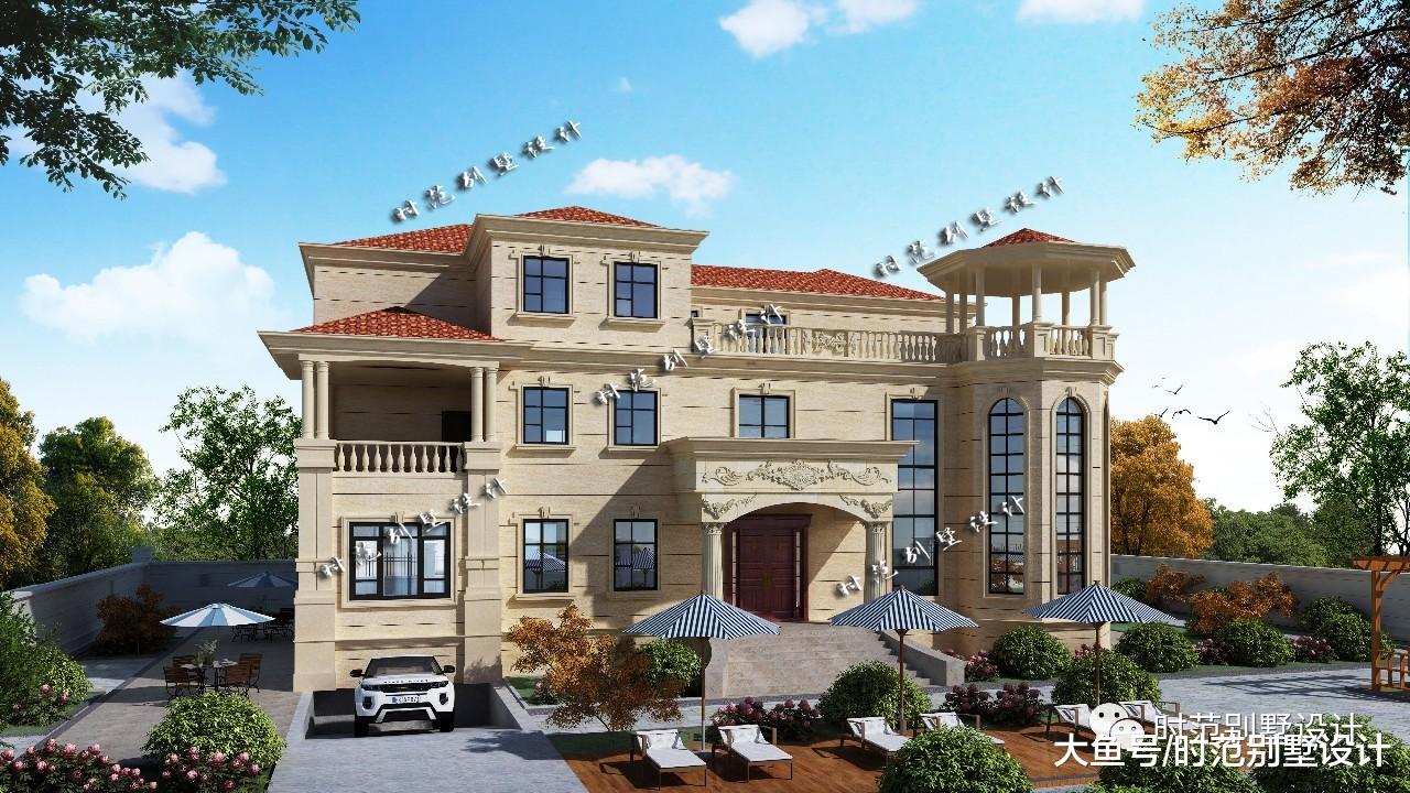 带凉亭，泳池，地下车库，影视厅的复式三层别墅，百万能建成吗？