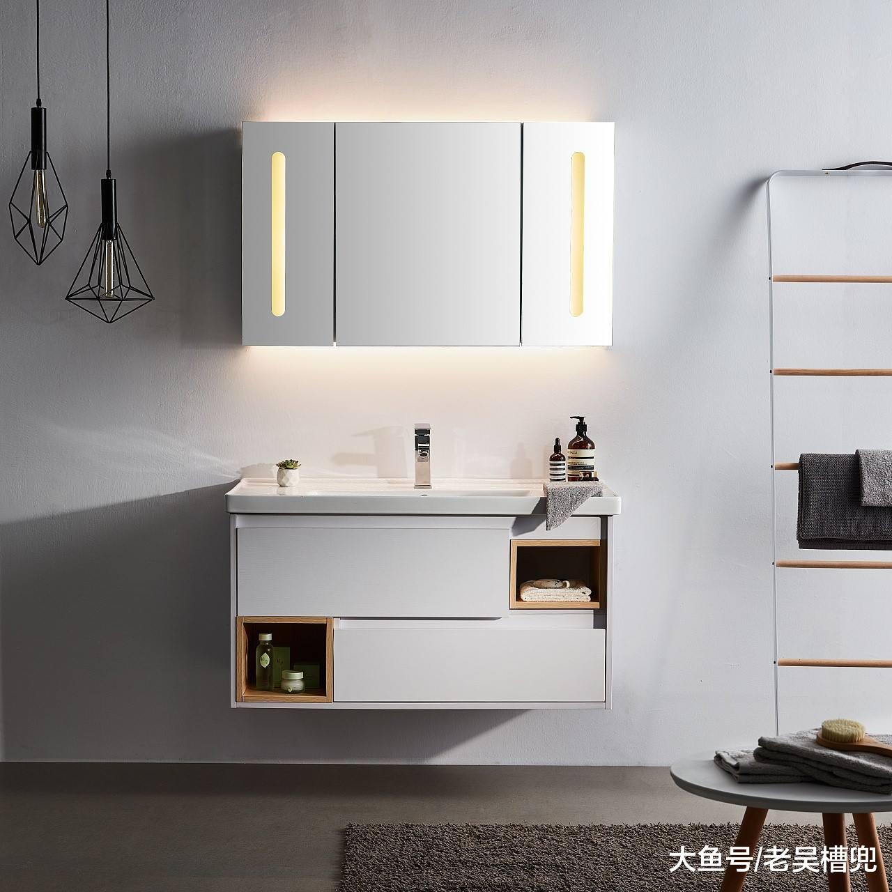 卫生间浴室柜选择，这样的搭配就很美！