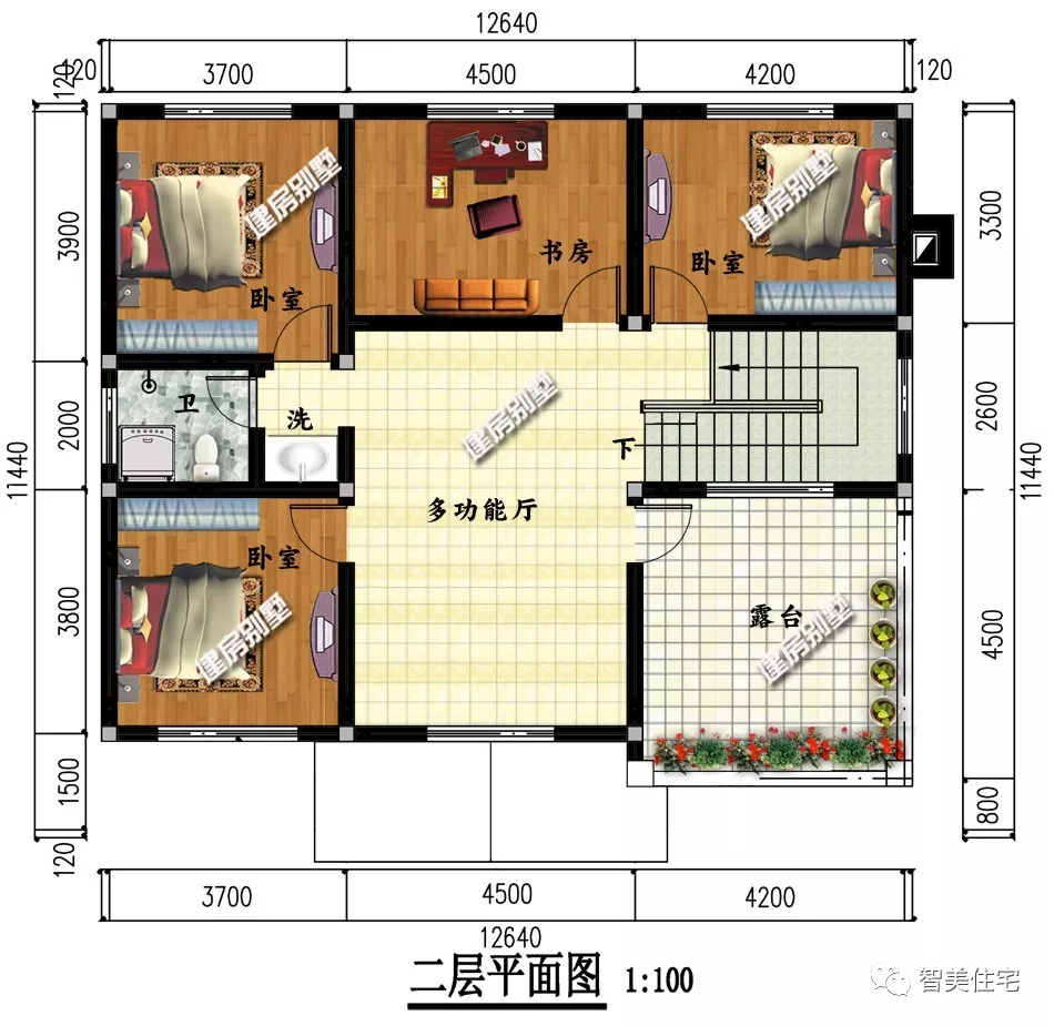 宽12.6左右的两层自建房，业主省钱省心，施工队看了也高兴