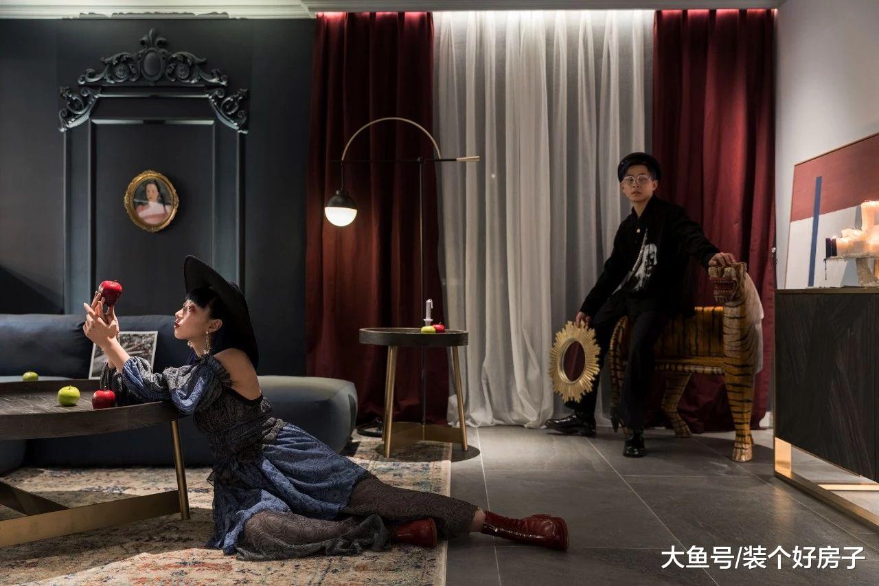 配色高级，坐拥3个超大衣帽间，她180㎡的家看起来就很贵！