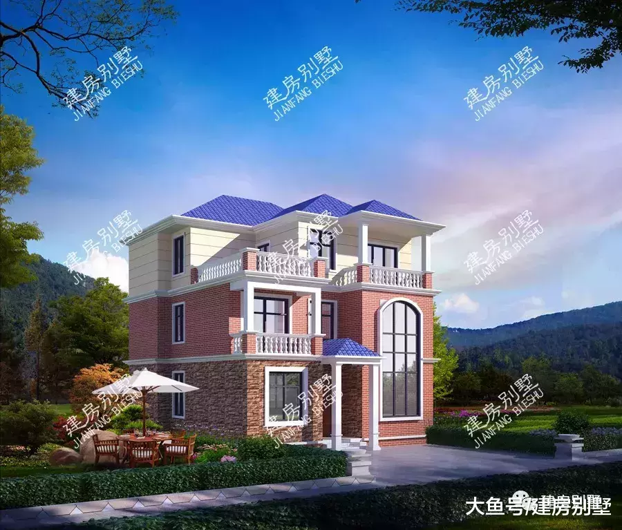 两栋11×11米的农村自建房, 简单实用卧室多, 主体30万