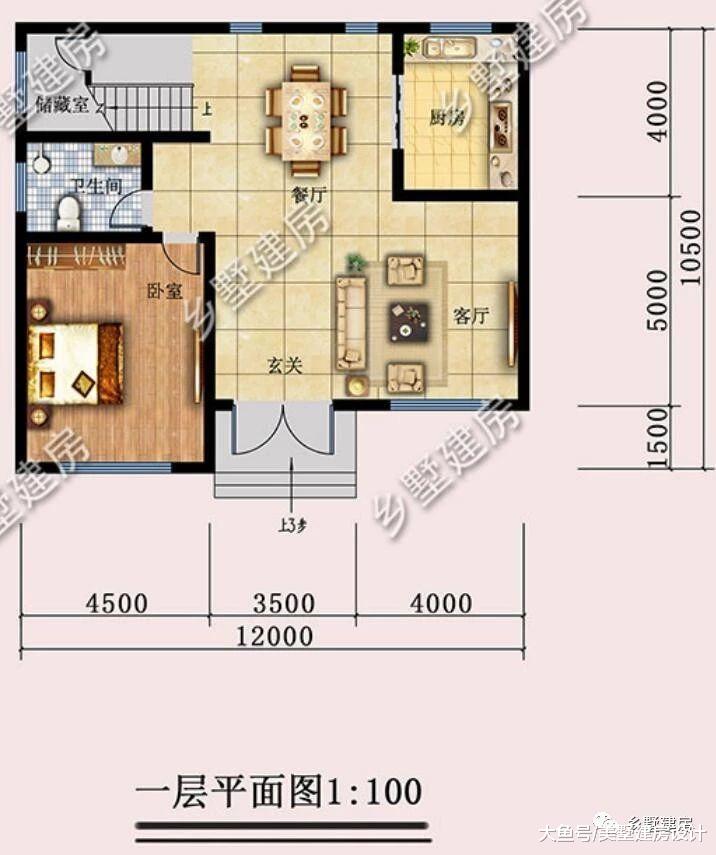 12X10.5米农村小别墅，主体造价20万，人人赞来人人夸！