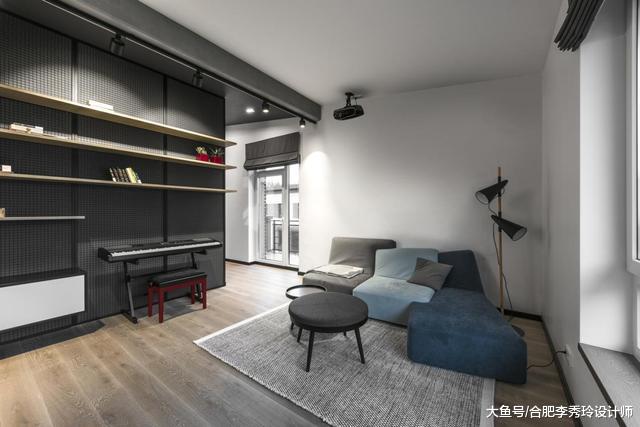 延伸餐厅卡座，设计成电视柜，140㎡双层只有一间卧室，实在太浪费了！