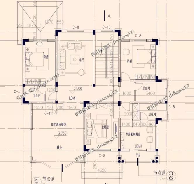 5款新农村自建房设计，带堂屋才完美，2和4最实用