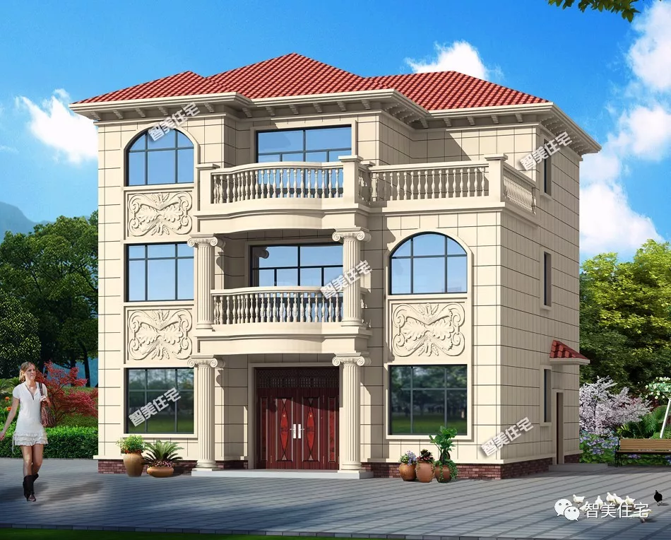 8栋建在江西农村的别墅，欧式VS新中式，美醉了我