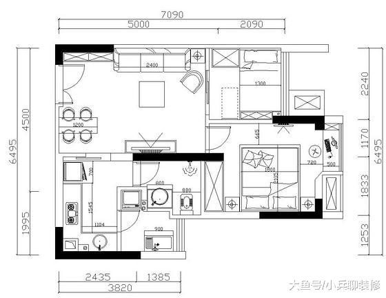 穷装！53平全套下来8万，房子虽小，功能很齐全，我很满足！