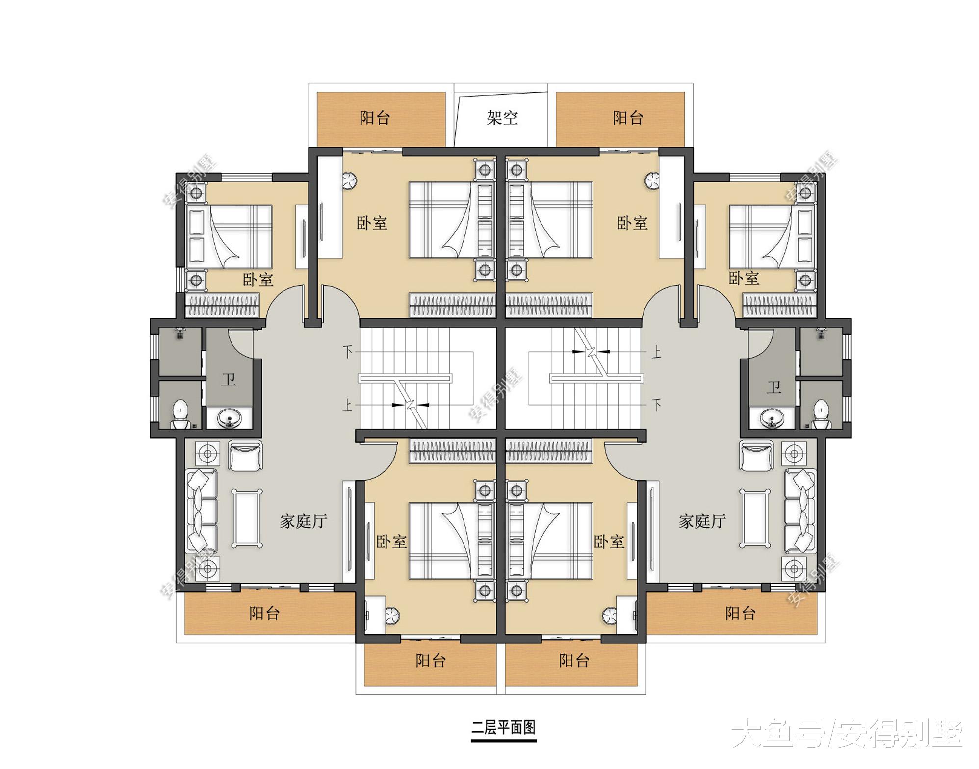 5款双拼别墅设计，兄弟回家建房就选它，给父母一个舒适的晚年
