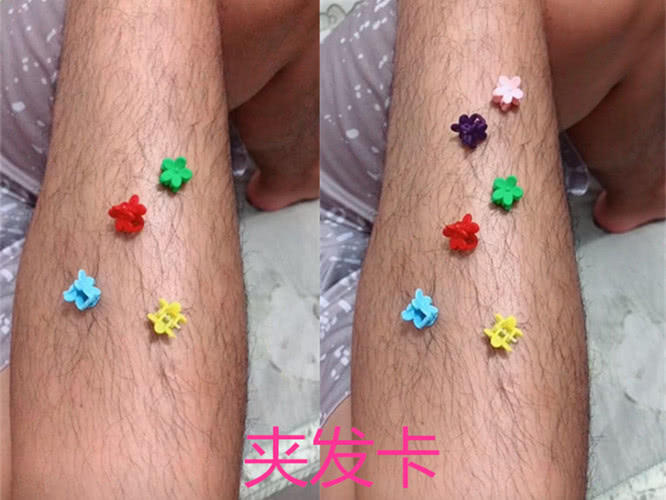 男生会怎么玩自己的腿毛？锡纸烫和扎小辫，看到最后：是个狼灭
