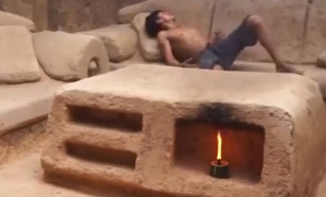 冬暖夏凉的房子，小伙将别墅建在野外水电都不用，仅因买不起房？