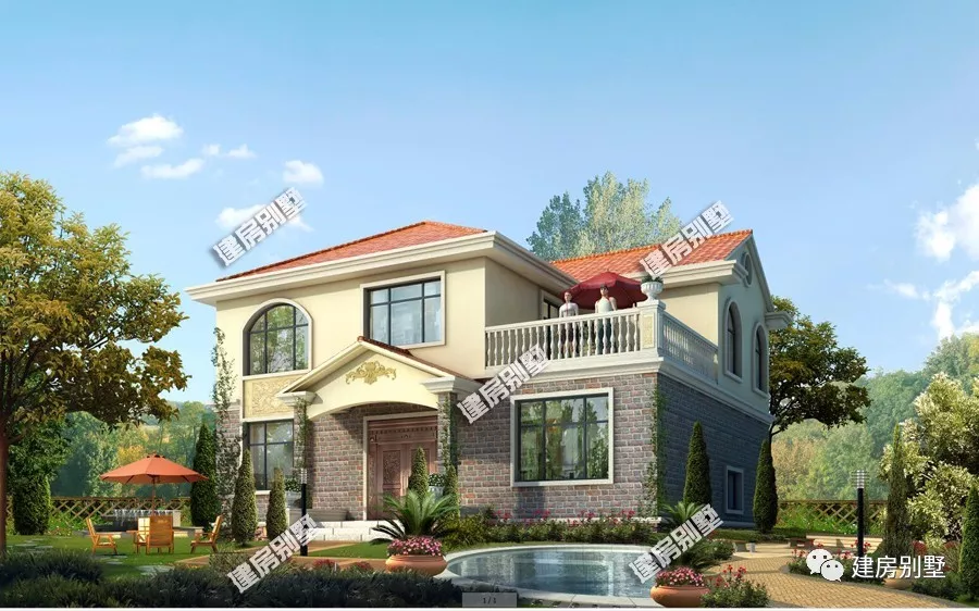 宽度相同的两栋农村别墅，第一栋主体造价23万，第二栋28万