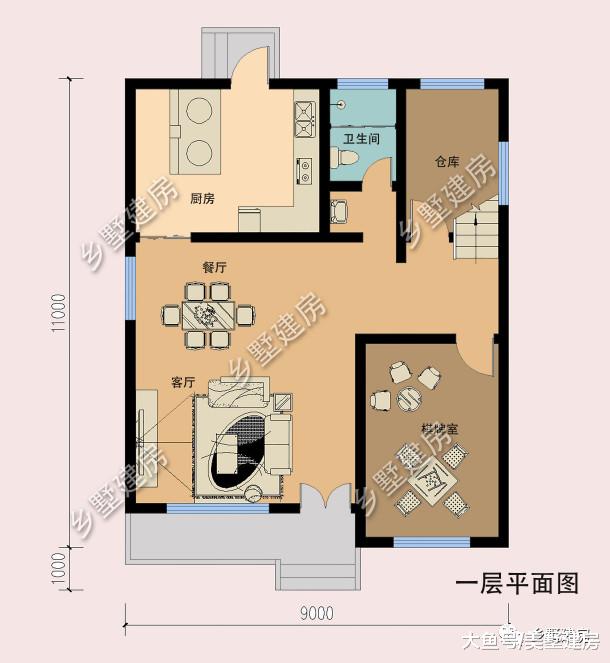 9x10米的欧风小别墅，实用美观两不误，农村小户型就选它！