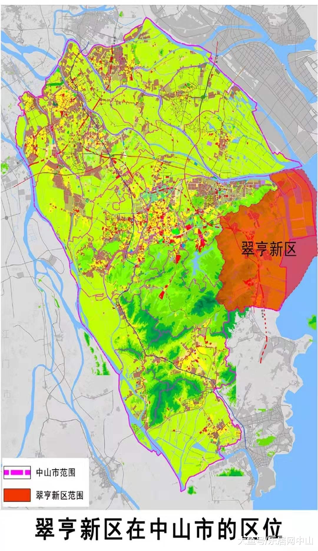 22所学校+两大轨道+10个城市站点！翠亨新区起步区规划公示