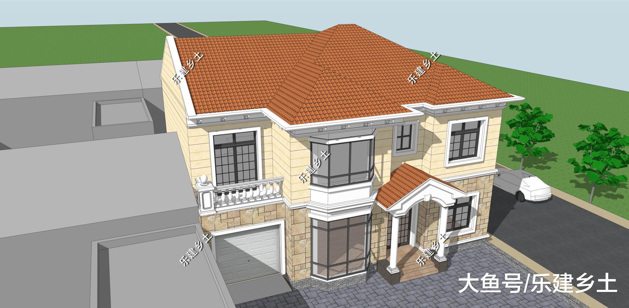二层14乘11米欧式别墅设计, 因地制宜, 生活与环境的良好共融