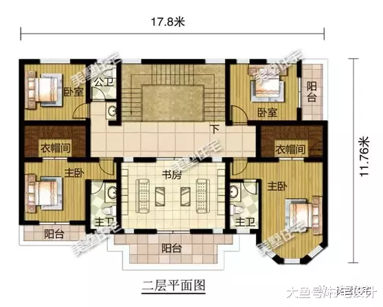 4款二层农村别墅，每款都带6居室，再也不用纠结建三层