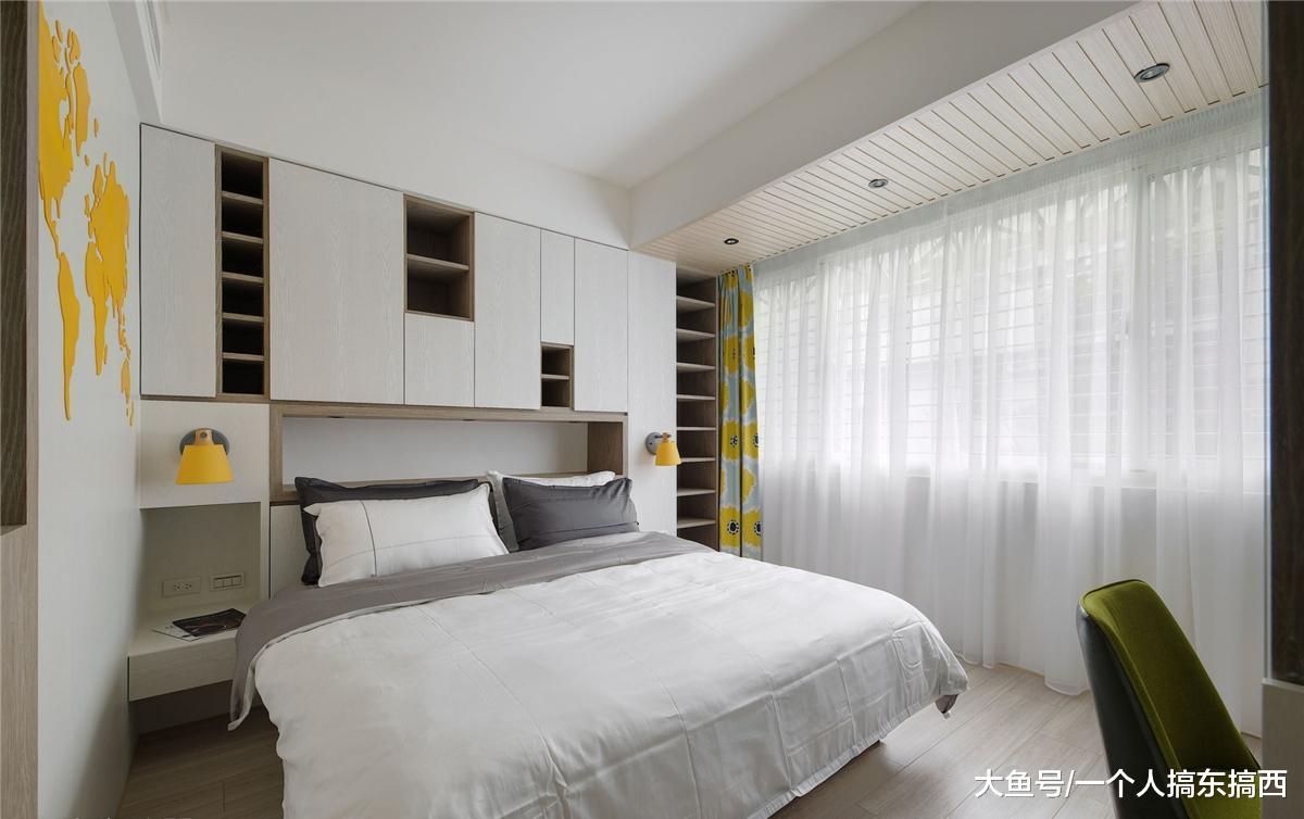 110m2现代风二居室, 客厅的设计太棒了, 看一眼就心动