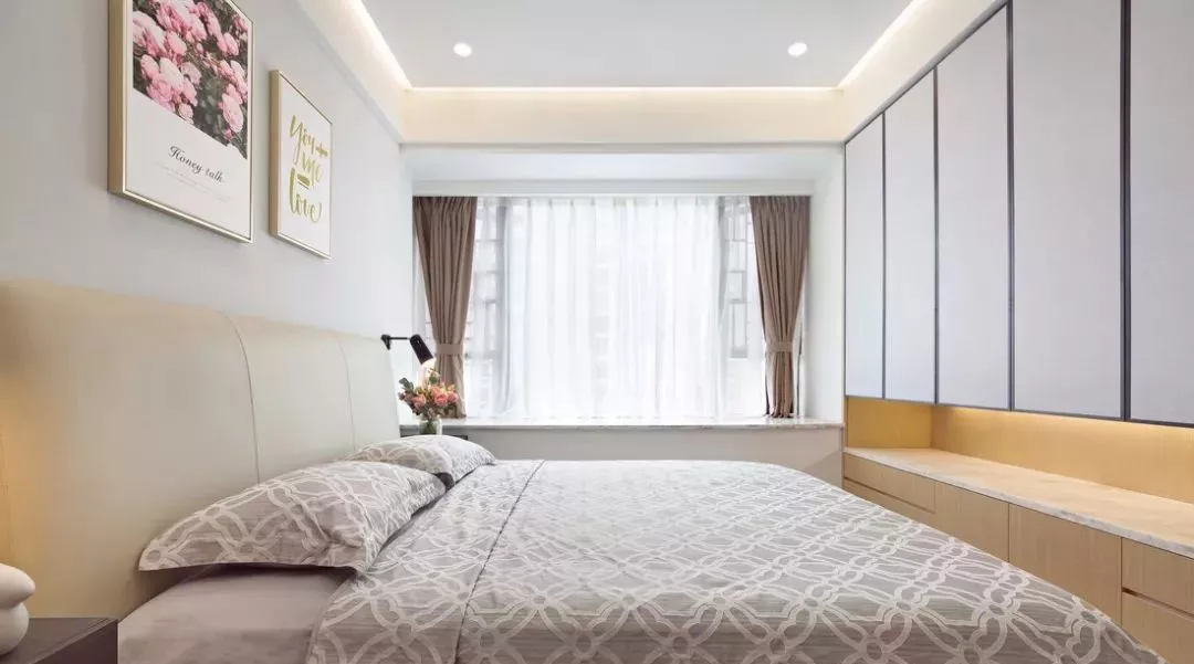 140平三居室，全屋不装主灯，太简洁漂亮了，效果真不错！