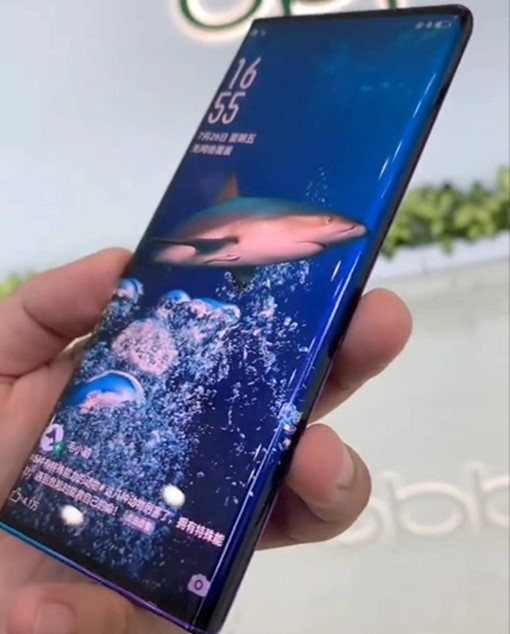 Oppo最新瀑布屏手机，三星note系列？屏下摄像头真机？这外观是真爱呀