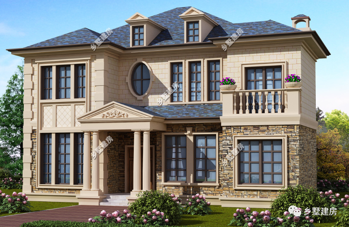 清净的农村环境，配上完美的别墅设计，余生住这样的房子里足矣！