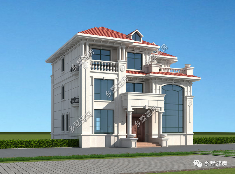 13x13米农村别墅，自带挑空客厅，在村里是最闪耀的存在