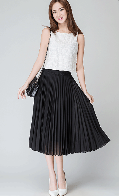 建议又水桶腰的女人，学下面穿“雪纺裙”，遮肉显瘦好美人