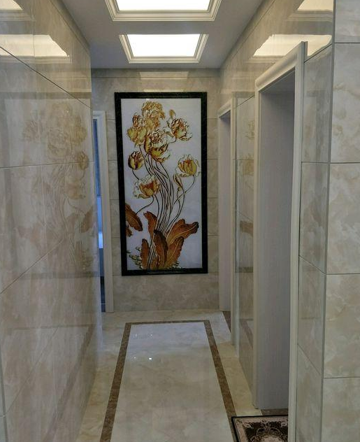 新房装修全屋都贴上瓷砖了，效果大气还高档，别再说贴瓷砖阴冷了