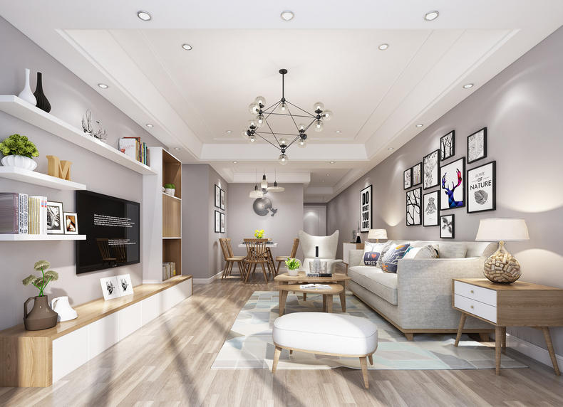 这些墙壁适合挂画，打造艺术背景墙