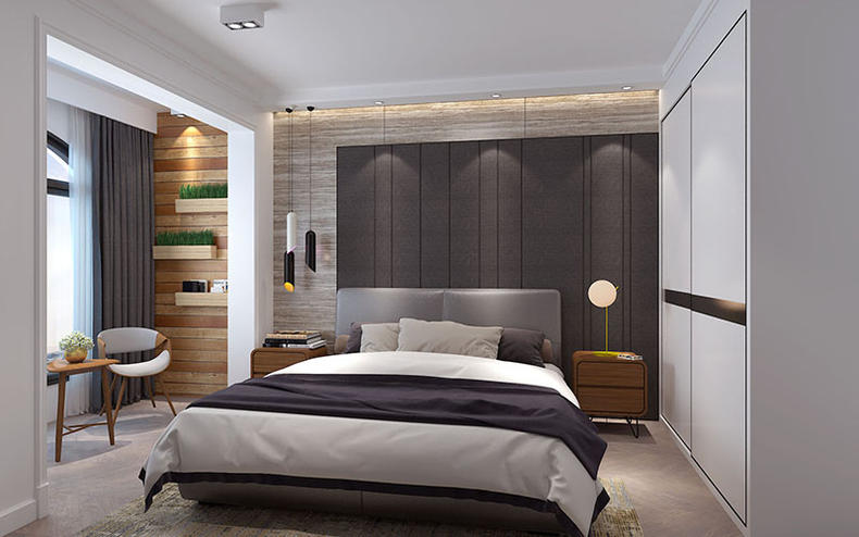 主卧巧用流行元素，打造高级感休息空间