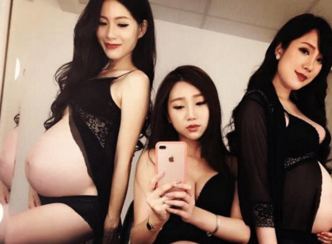 抖音四大孕妇，火爆全网，不过穿的高跟鞋真的没事吗？