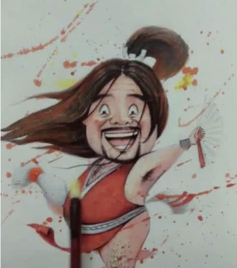 美术生“秀”课本，语文书：别笑！，看到化学书：笑容逐渐消失！