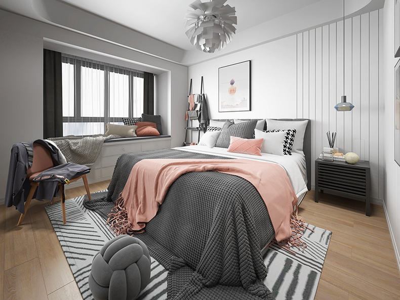 两室一厅70平米，装成极简北欧风，真美