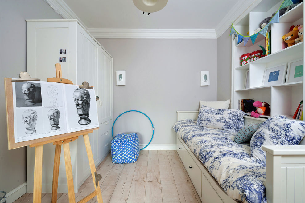 进门就是餐厅的三居室，清新浪漫美式风装修，这设计真可以借鉴！