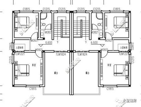 让家庭更加和谐的户型, 两户一楼的别墅, 农村最实用!