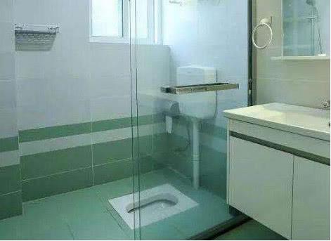 頭次見有錢人在淋浴房裝蹲便器，實用又省空間，后悔現在才知道