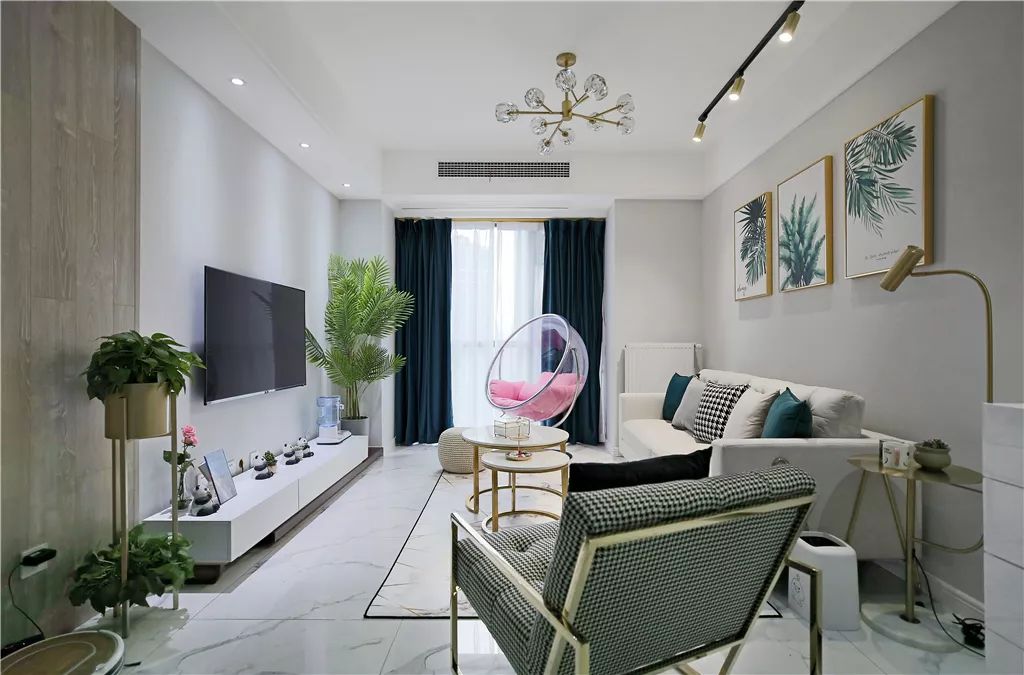 98㎡北欧轻奢，极简风要档次感，这样搭配很自然！