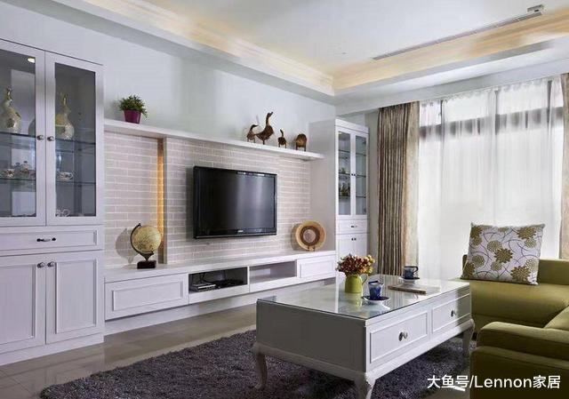 客厅地方小，教你4种电视墙设计方案，提高收纳彰显大气