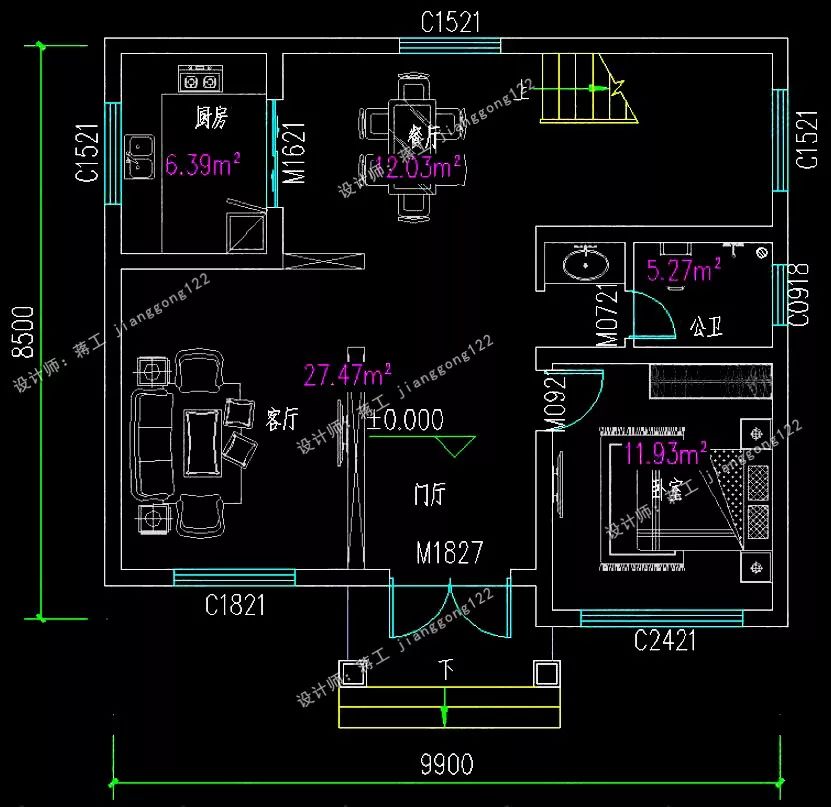 8款占地100平内的二层小别墅，主体15万起，25万封顶，农村人人建得起