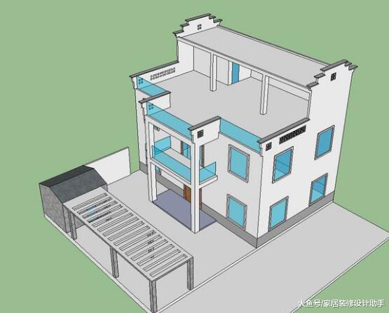 父子俩齐上阵只花18万自建两层半小洋房, 邻居们看后感叹胆大敢做