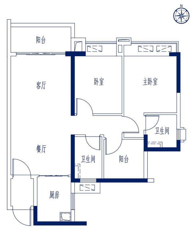 千灯湖总价1字头！绝版85方三房带主套！一线望江大城