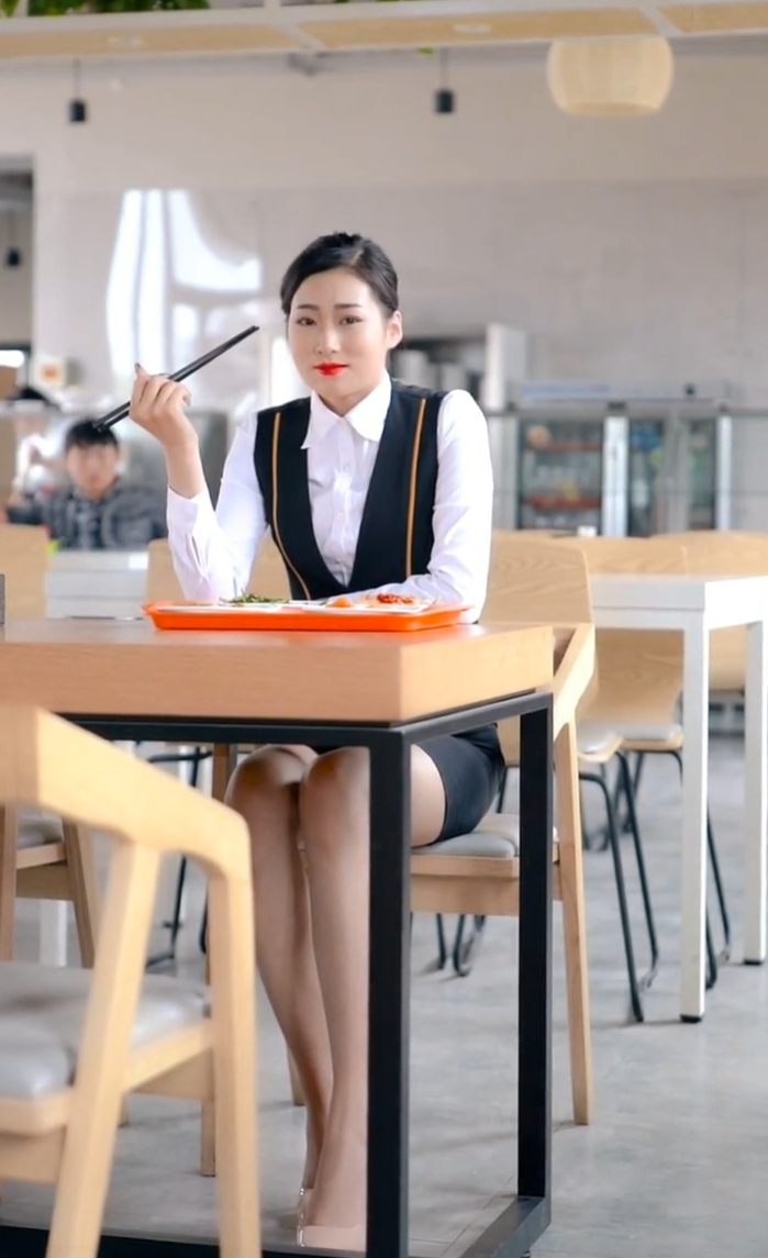 美女的笑容真的很温暖