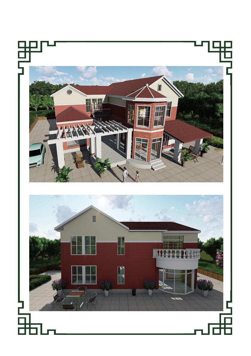 多套二层轻钢别墅效果图，你觉得哪套更合适？