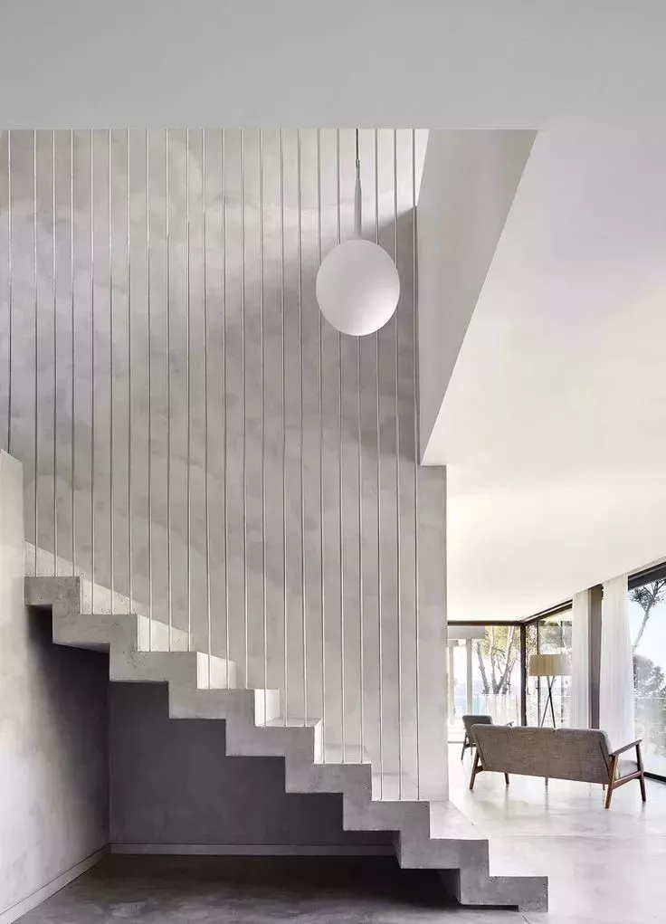 国外超流行的“悬浮式”楼梯，复试可以参考！