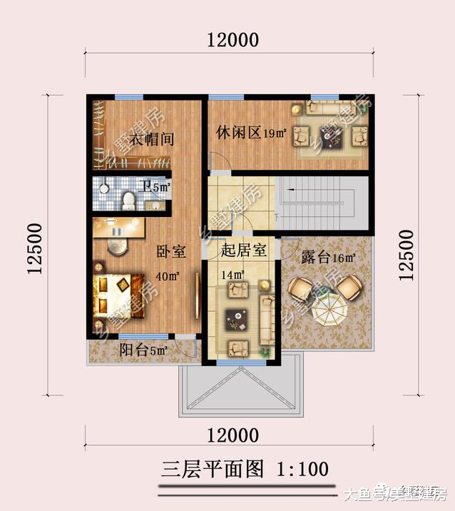 占地132平现代风格别墅，简约大气，建一栋在农村彰显品味！